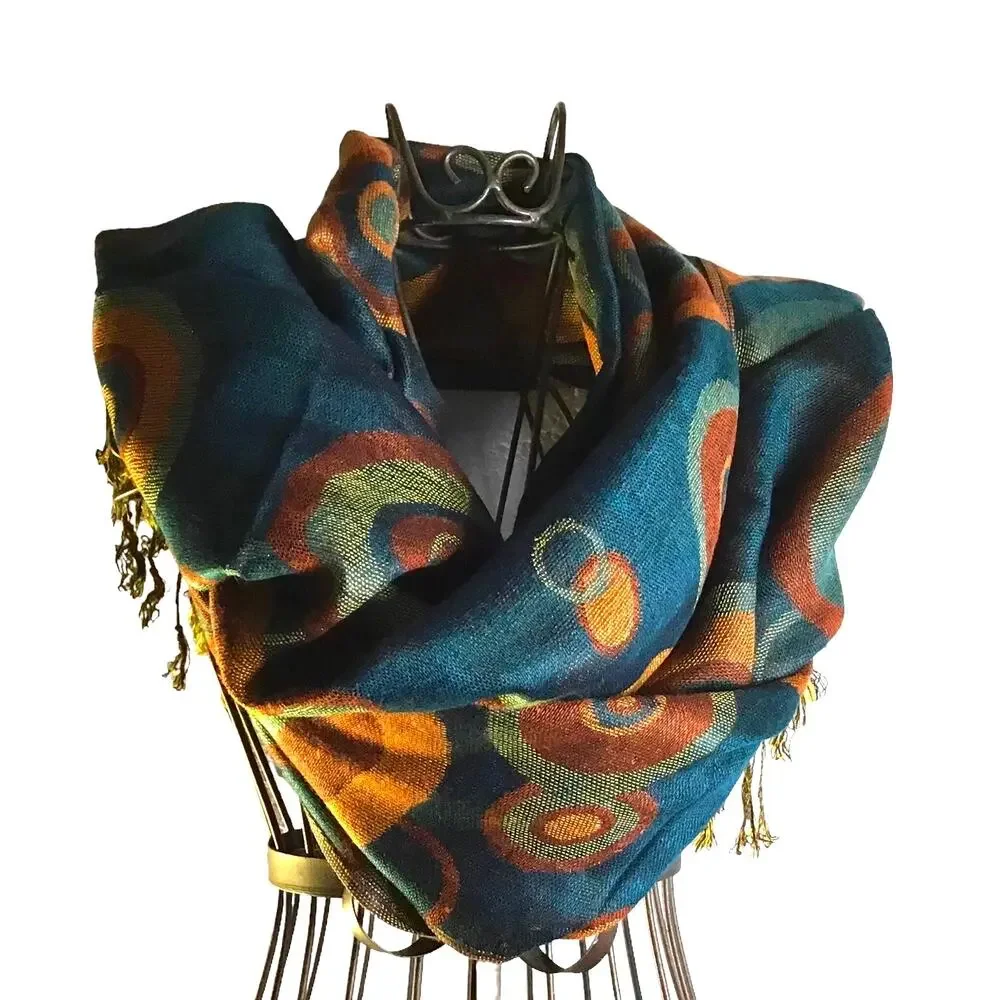 Pashmina Silk Blend Wrap Scarf